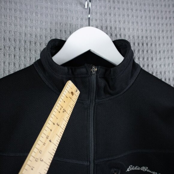 Eddie Bauer Jacket Mens L Black First Ascent Zip Nylon Coat - Picture 4 of 8